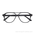 New Trend Hinges Double Bridge Glasses Acetate Frames For Eyewear